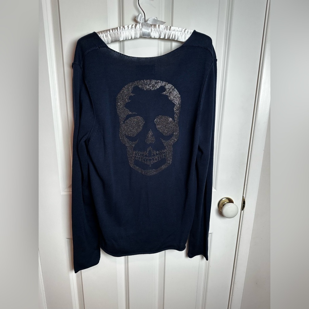 Zadig & Voltaire Women's Navy Long Sleeve Top